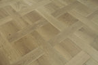 Oak Brushed L-Grey Lacquered Basketweave Engineered Wood Flooring BBW1501