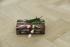 Prime Grade Oak Brushed & Unfinished Herringbone Engineered Wood Flooring 600x90x15/3mm BHO1525