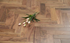 American Black Walnut Lacquered Herringbone Engineered Flooring 600x90x18/4mm BHW1802