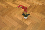 Smoked Brushed & UV Oiled Oak Engineered Herringbone Flooring BHO1405