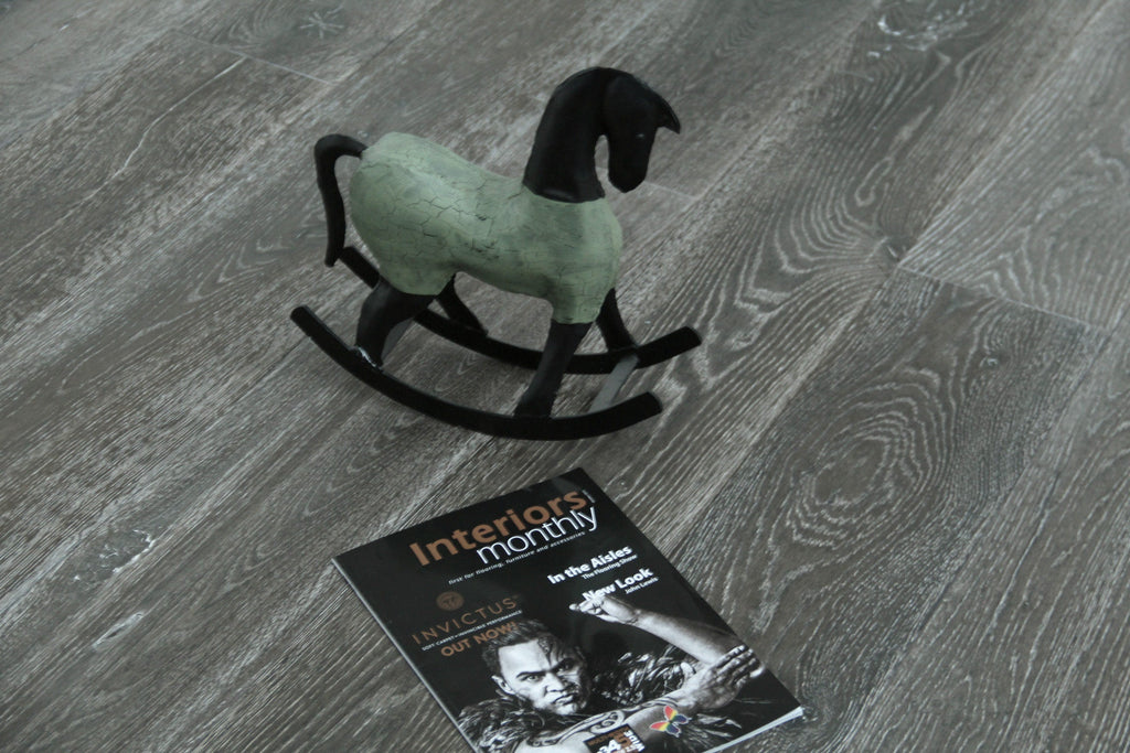 Oak Brushed Bespoke Grey Oiled Engineered Flooring 1900x190x20/6mm BEO2706