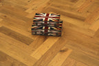 Smoked Brushed & UV Oiled Oak Engineered Herringbone Flooring BHO1405