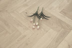 Brushed & Unfinished Oak Engineered Herringbone Flooring BHO1400