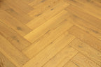 Oak Smoked Brushed Lacquered Herringbone Engineered Flooring 605x125x15/4mm BHO1503
