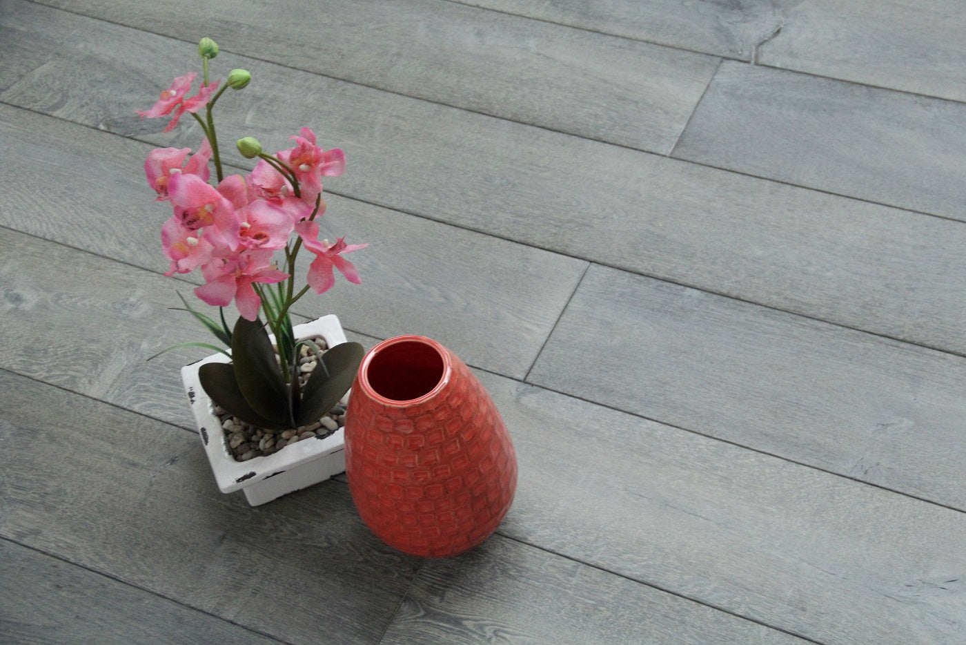 Oak Brushed Bespoke Grey Oiled Engineered Flooring 1900x190x20/6mm BEO2703