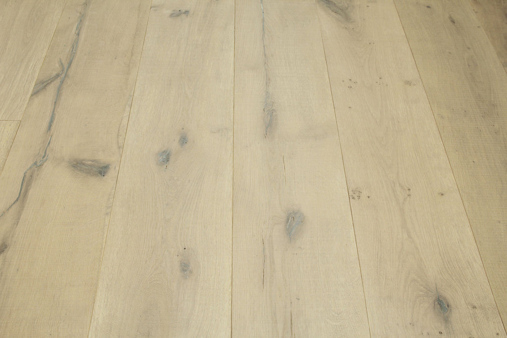Oak Brushed Distressed Saw Mark,Cream Colour Oiled Engineered Flooring BEO1582