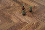 Prime Grade American Black Walnut Lacquered Herringbone Engineered Flooring 600x90x18/4mm BHW1802AB