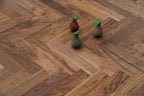 American Black Walnut Lacquered Herringbone Engineered Flooring 600x90x18/4mm BHW1802