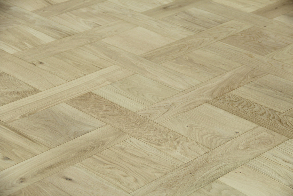 Oak Brushed Invisible Oiled Basketweave Engineered Wood Flooring BBW1504