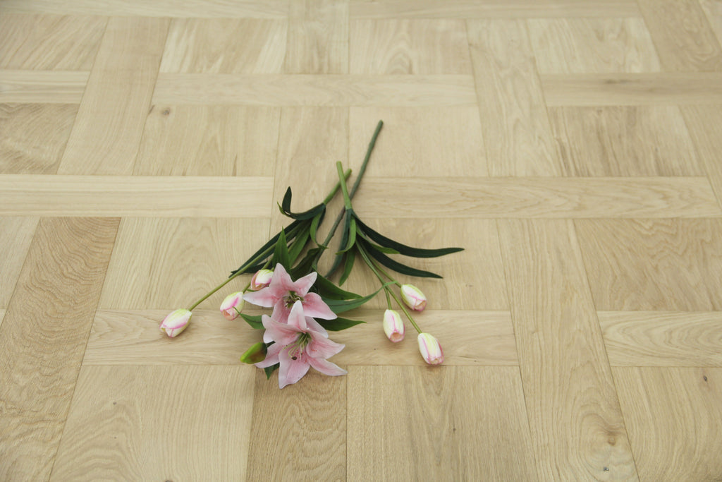 Oak Brushed Invisible Oiled Basketweave Engineered Wood Flooring BBW1504