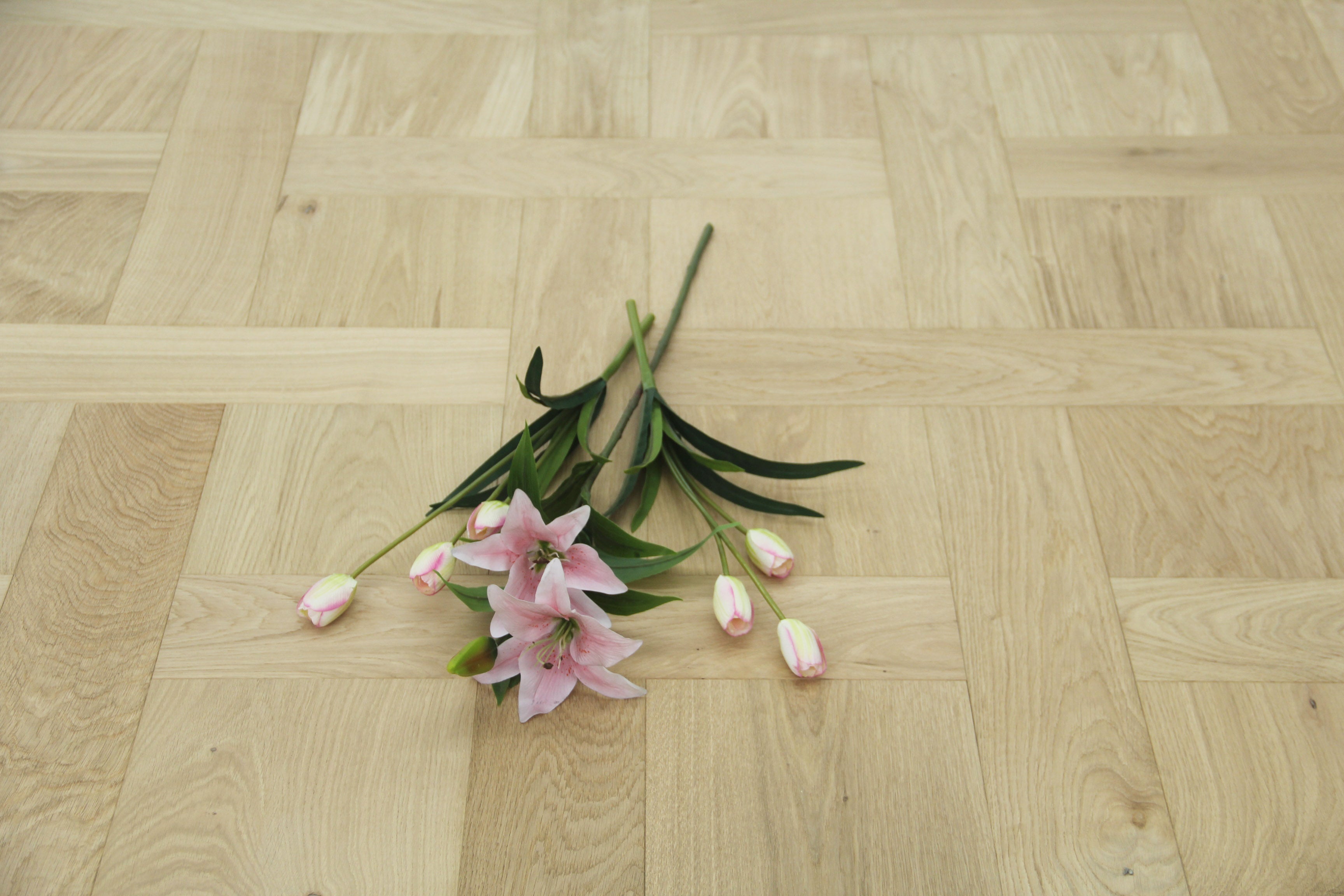 Oak Brushed Invisible Oiled Basketweave Engineered Wood Flooring BBW1504