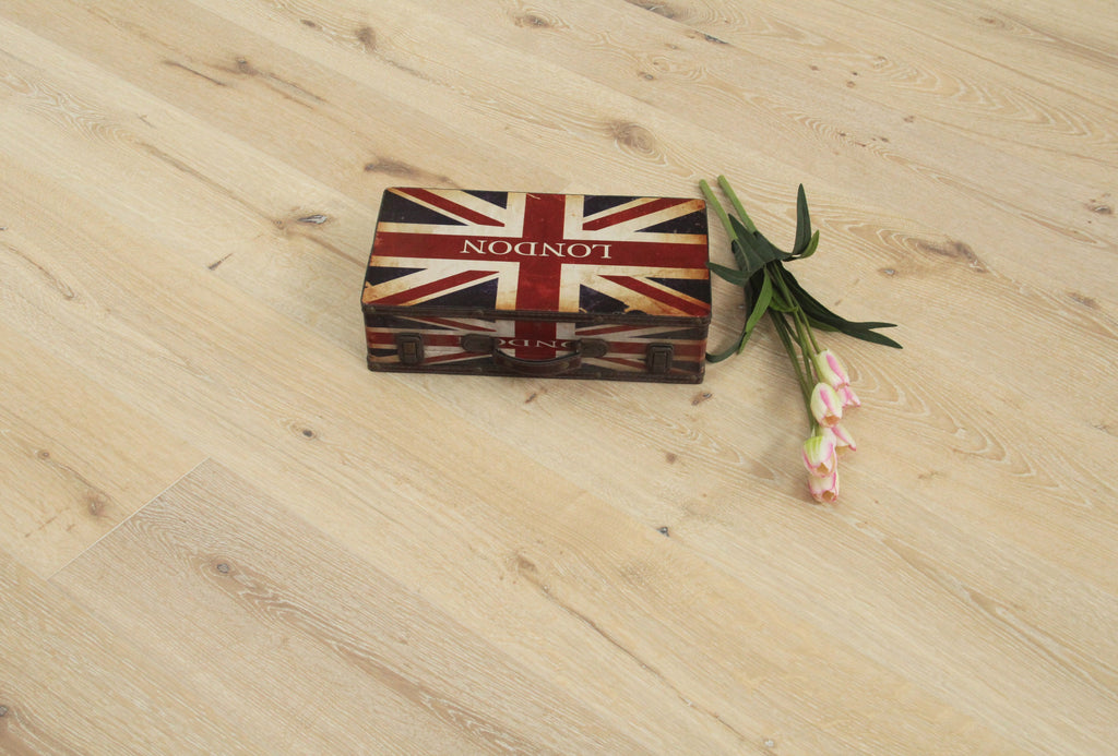 Oak Brushed White Washed UV Oiled Engineered Wood Flooring BEO1500C