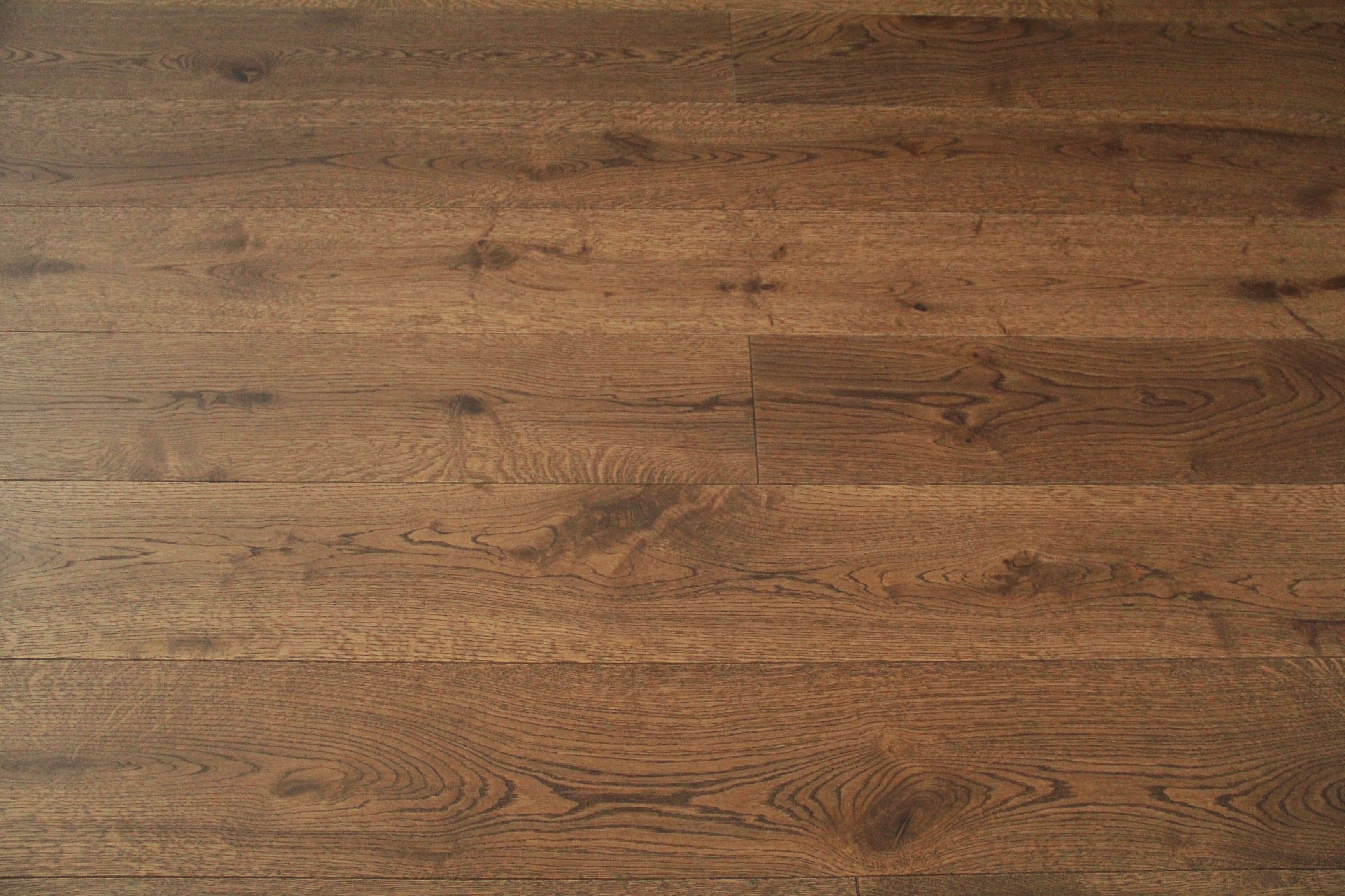 Oak Brushed Dark Coffee Stained UV Oiled Engineered Wood Flooring BEO1502C