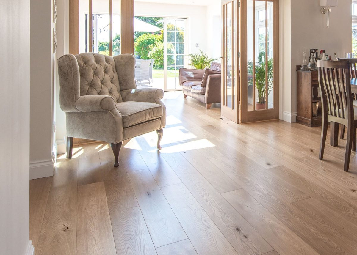 Natural Lacquered European Oak Engineered Flooring Click System BEO1510C