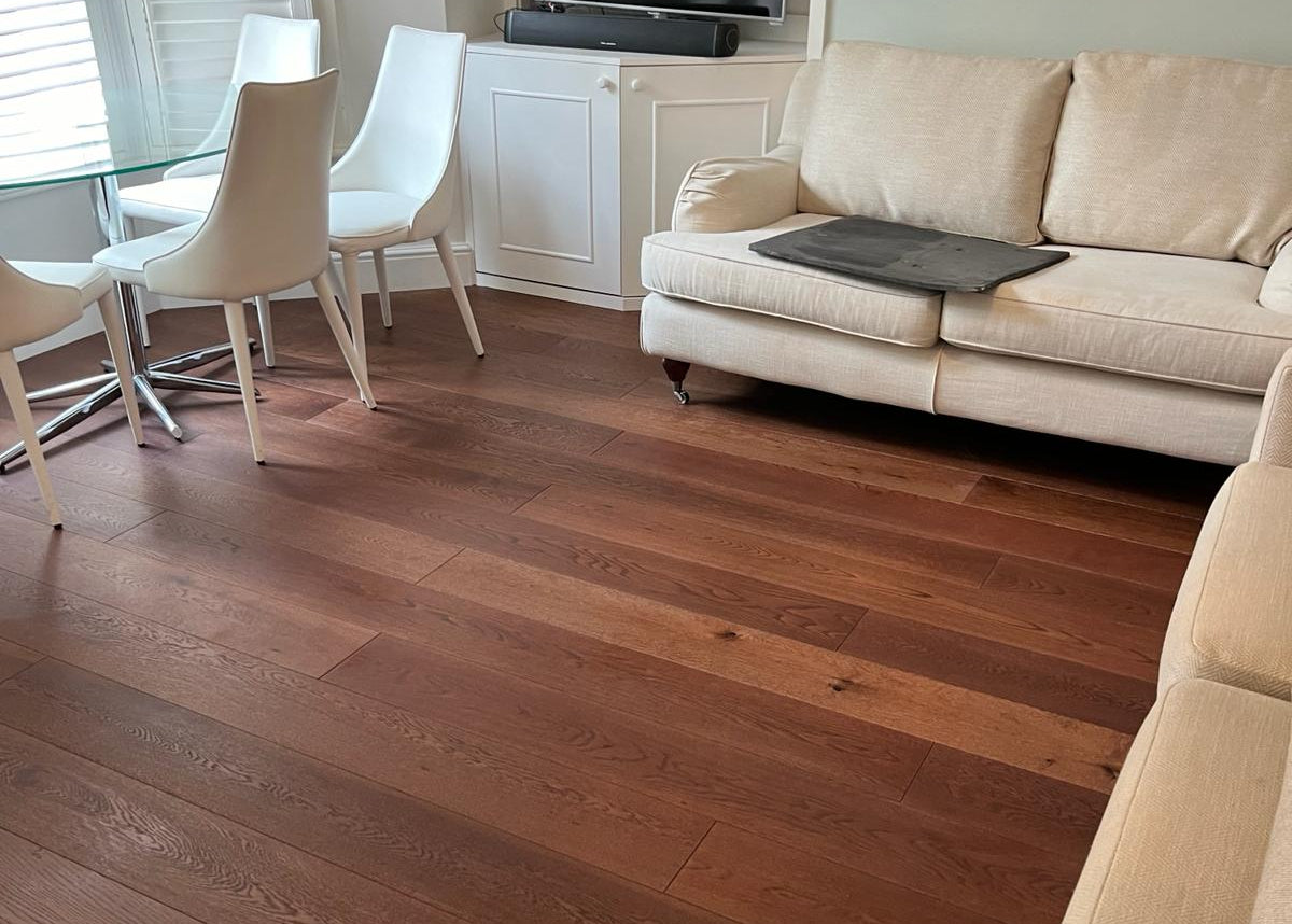 Walnut Stained European Oak Engineered Wood Flooring BEO1513C