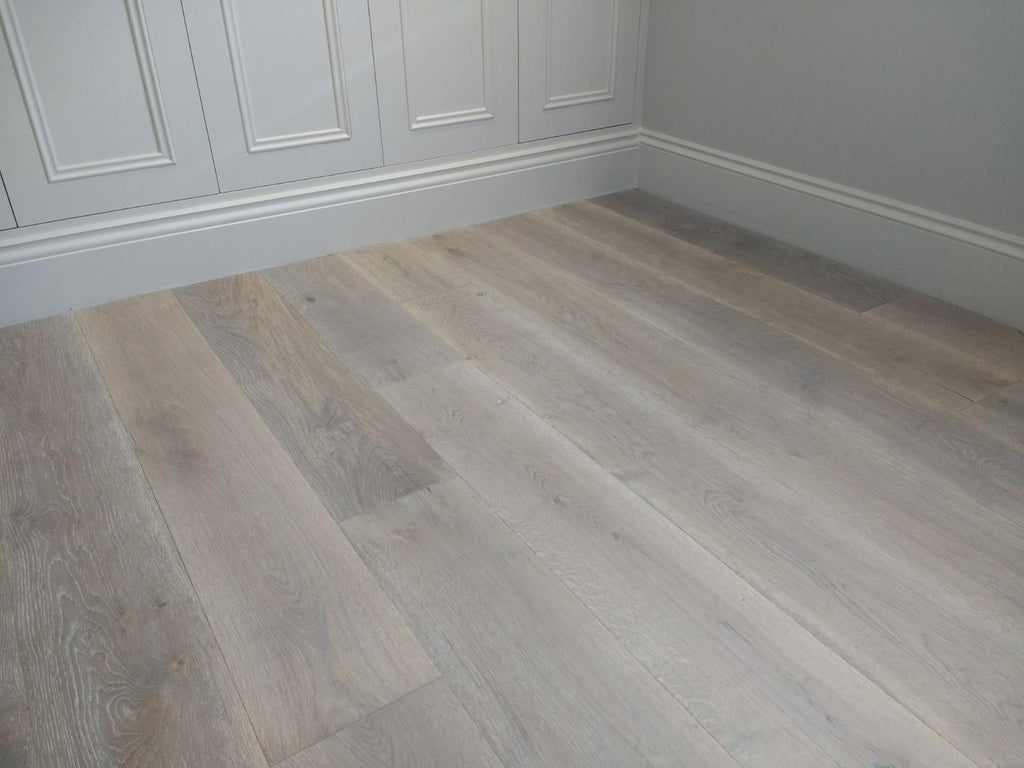 Smoked & Brushed White Oiled Oak Multiply Engineered Flooring BEO1516