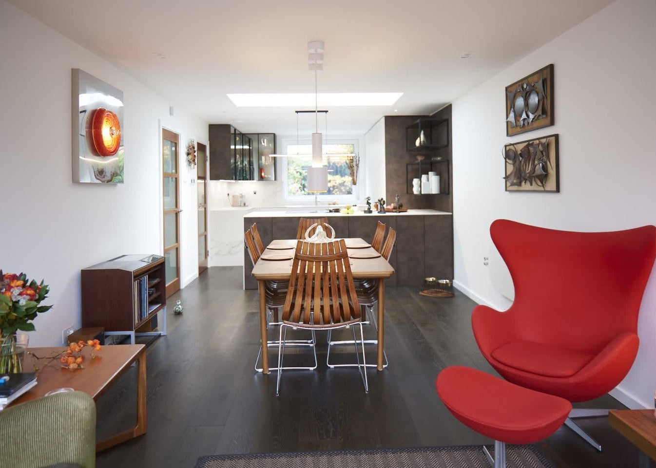 Brushed Ebony Stained Lacquered Oak Engineered Flooring BEO1518