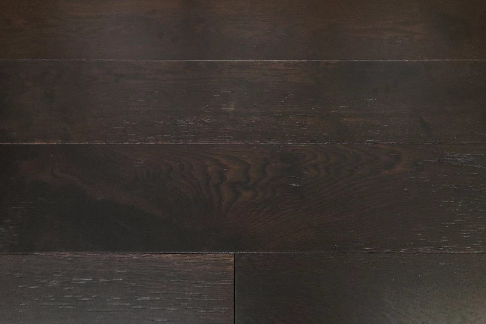 Brushed Ebony Stained Lacquered Oak Engineered Flooring BEO1518
