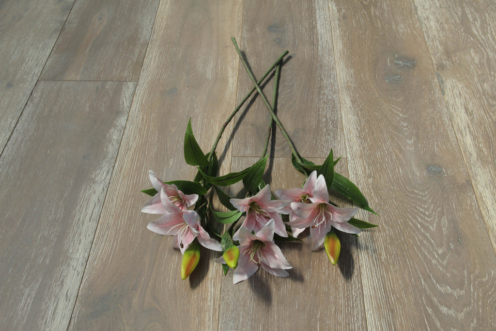 Oak Double Smoked Brushed White Oiled Engineered Wood Flooring 1900x240x20/6mm BEO2030