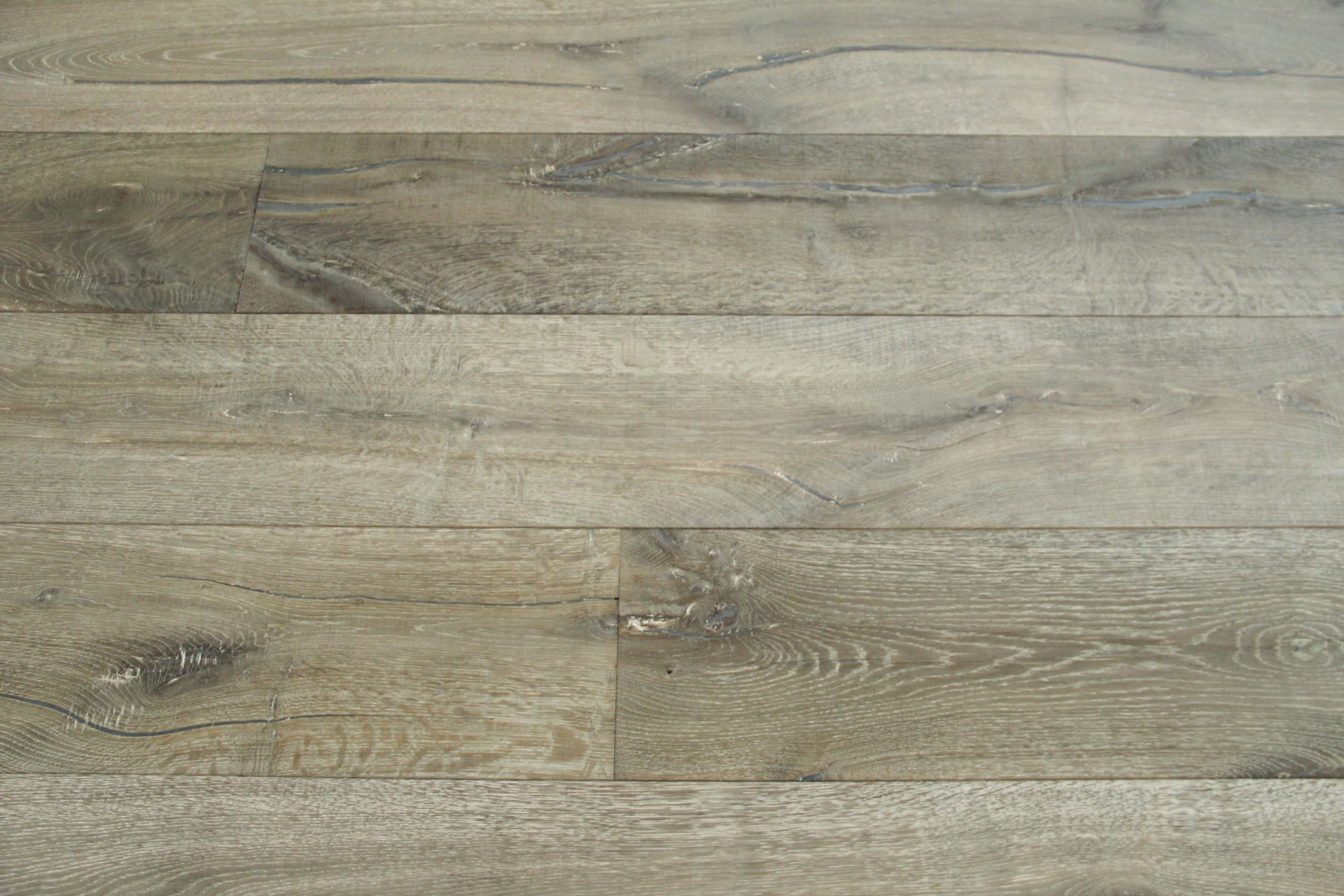 Oak Brushed Distressed Saw Mark Grey Oiled Engineered Flooring 1900x240x15/4mm BEO1561