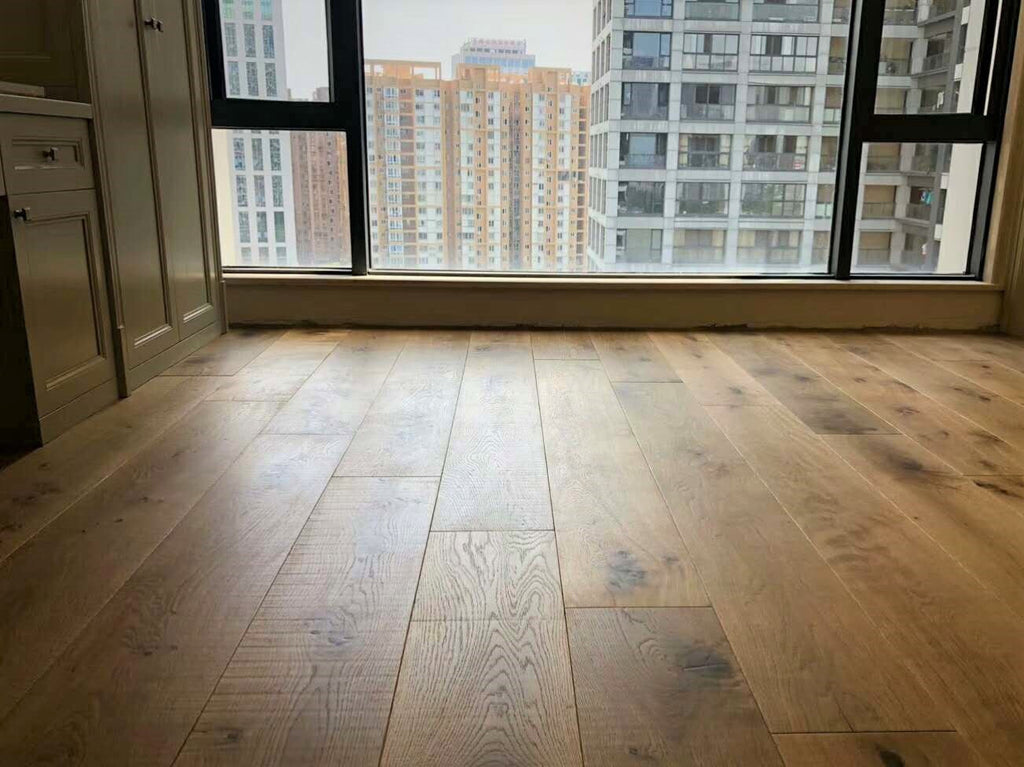 Oak Brushed Distressed Saw Mark Natural Oiled Engineered Flooring 1900x240x15/4mm BEO1572