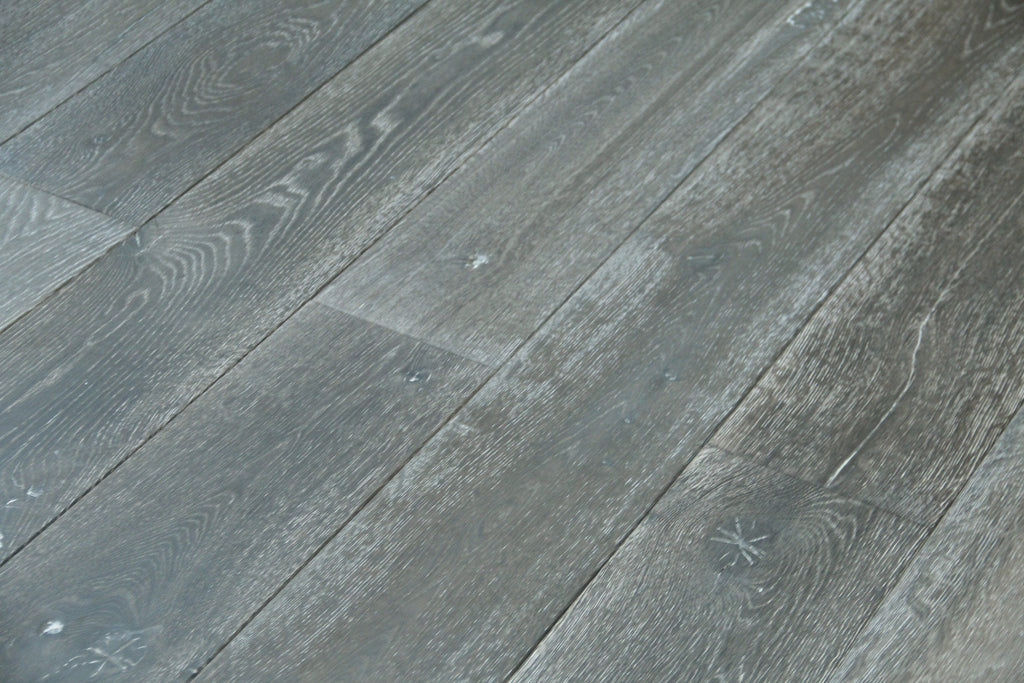 Oak Brushed Bespoke Grey Oiled Engineered Flooring 1900x190x20/6mm BEO2706