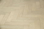 Brushed & White UV Oiled Oak Engineered Herringbone Flooring BHO1408