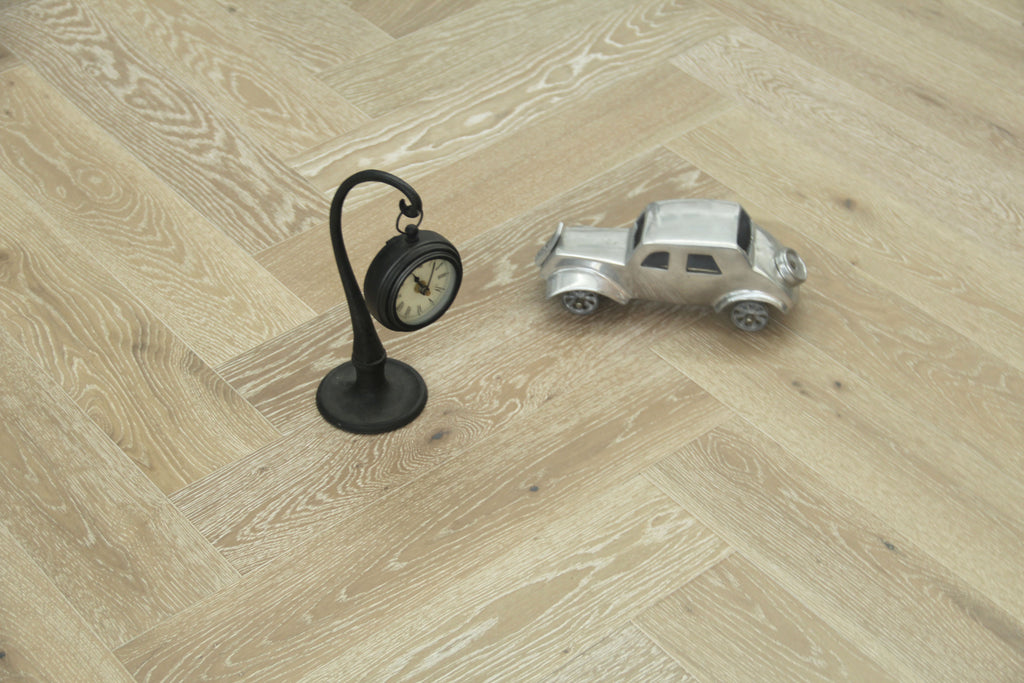 Smoked Grey Oak Engineered Herringbone Flooring BHO1409
