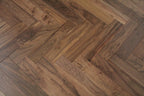 Prime Grade American Black Walnut Lacquered Herringbone Engineered Flooring 600x90x18/4mm BHW1802AB