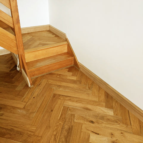 European Smoked Natural Oak Herringbone Engineered Flooring BHO1805