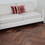 Luxury American Black Walnut Herringbone Engineered Flooring BHW1821