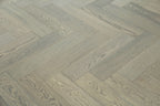 Oak Brushed L-Charcoal Lacquered Herringbone Engineered Wood Flooring 605x125x15/4mm BHO1502