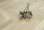 Prime Grade Oak Brushed & Unfinished Herringbone Engineered Wood Flooring 600x90x15/3mm BHO1525