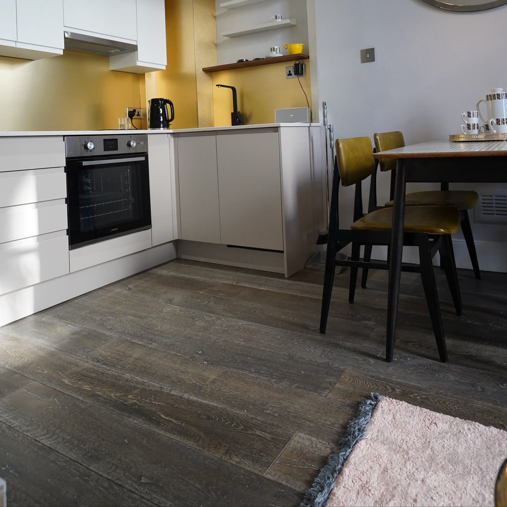 Oak Brushed Bespoke Grey Oiled Engineered Flooring 1900x190x20/6mm BEO2706