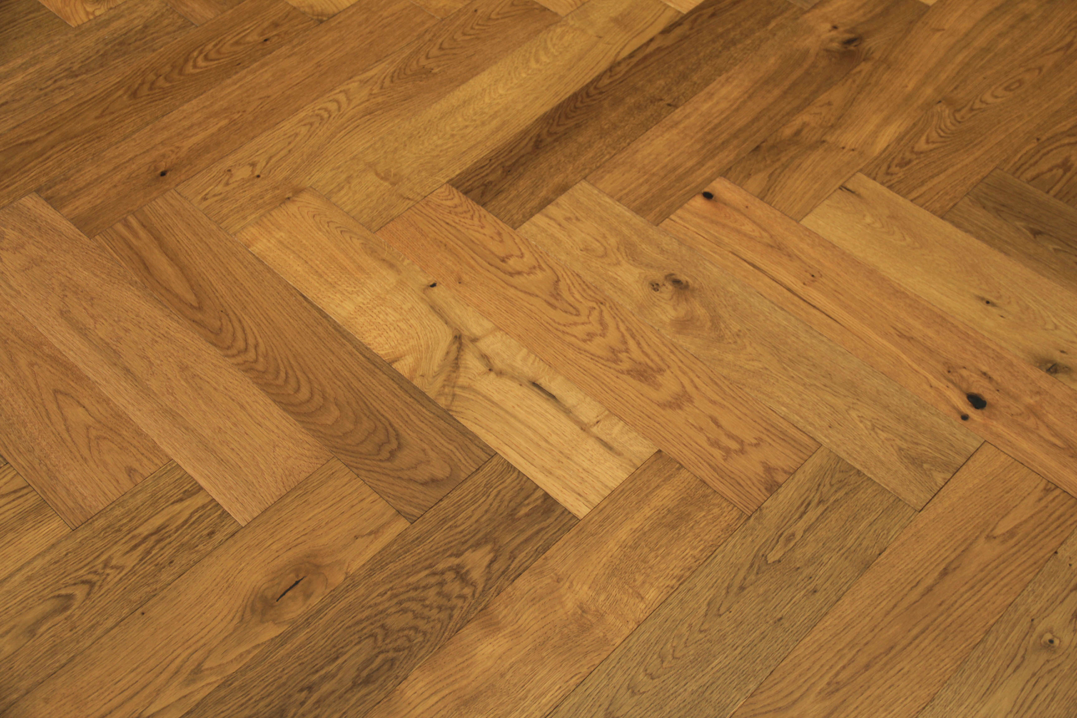 Smoked Brushed & UV Oiled Oak Engineered Herringbone Flooring BHO1405
