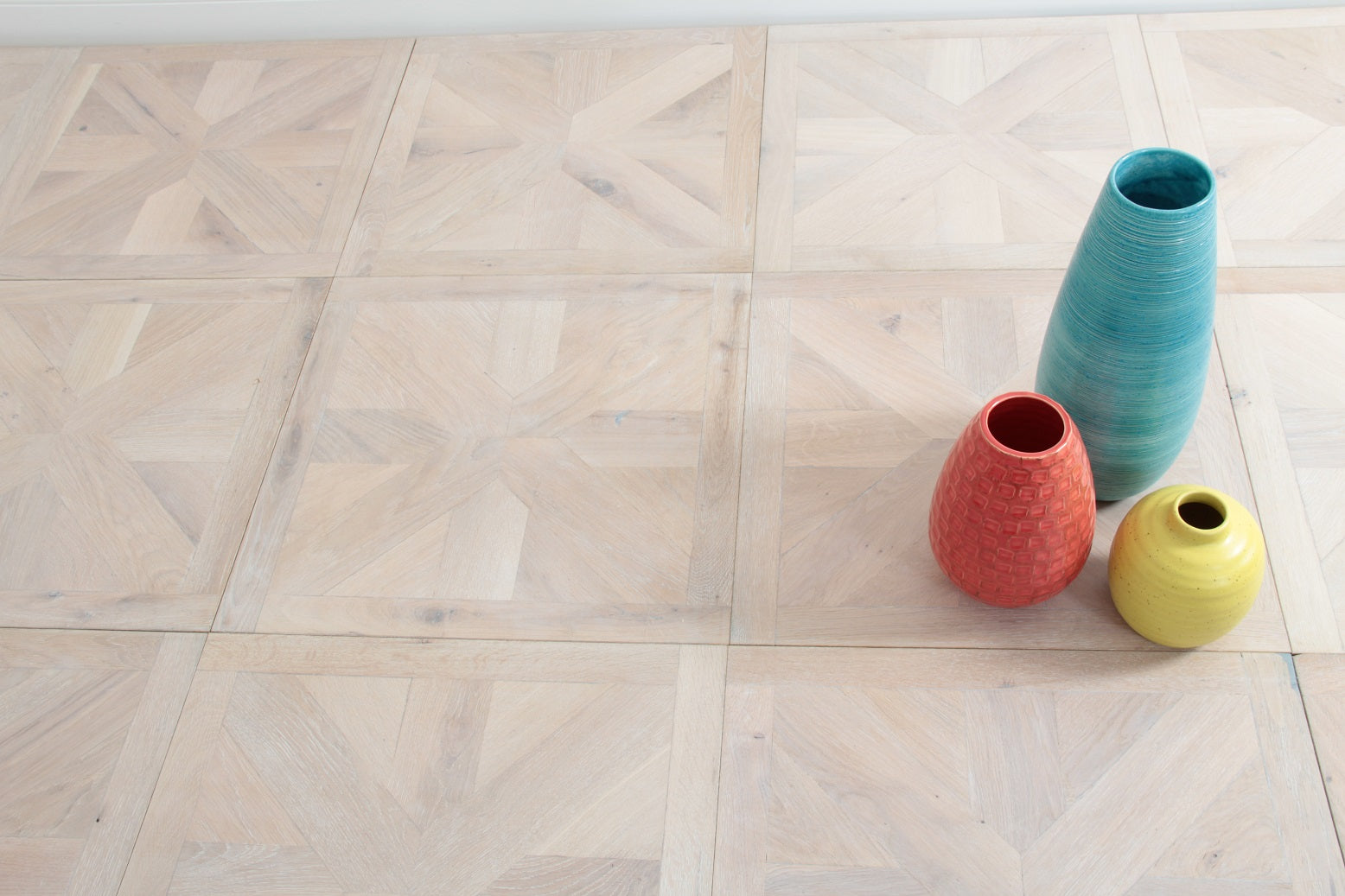 Discontinued Clearance! Oak Brushed White Oiled Versailles Panels Engineered Flooring 580x580x20/6mm BPO2014