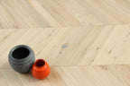 Oak Brushed Unfinished Chevron Engineered Flooring 600x90x18/4mm BSR1811