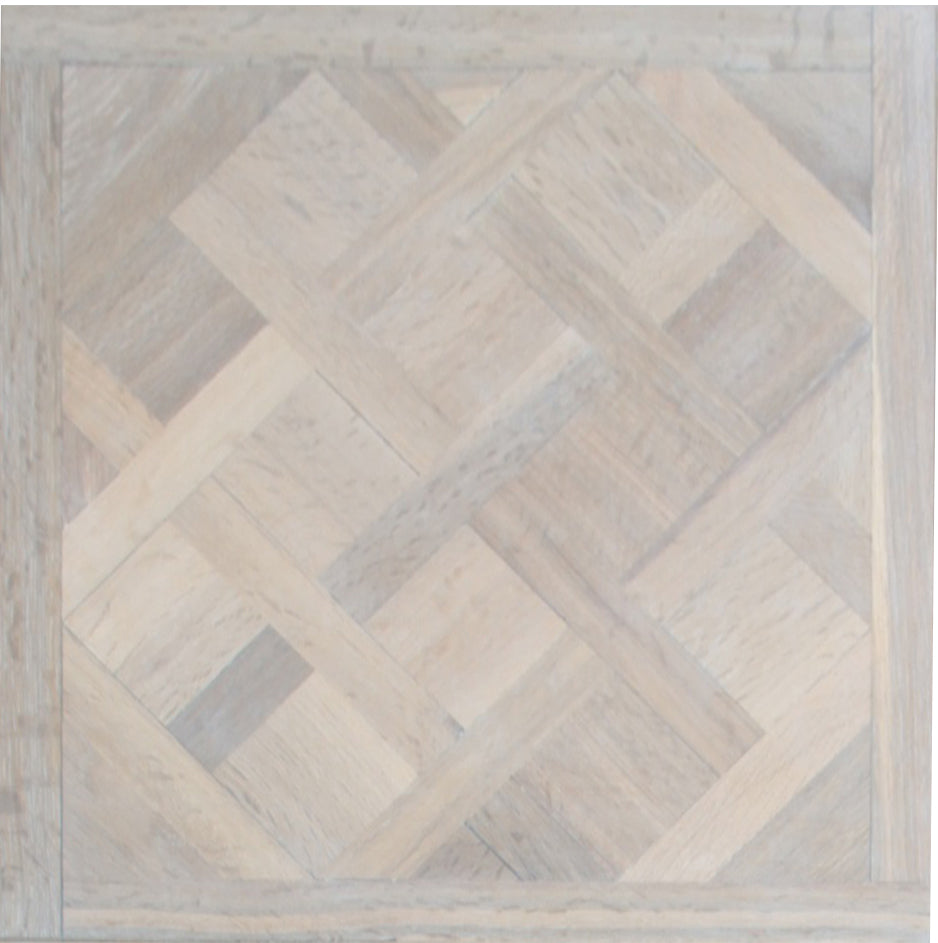 Oak Smoked Brushed White Oiled Versailles Panel Engineered Flooring 580x580x20/6mm BPO2001