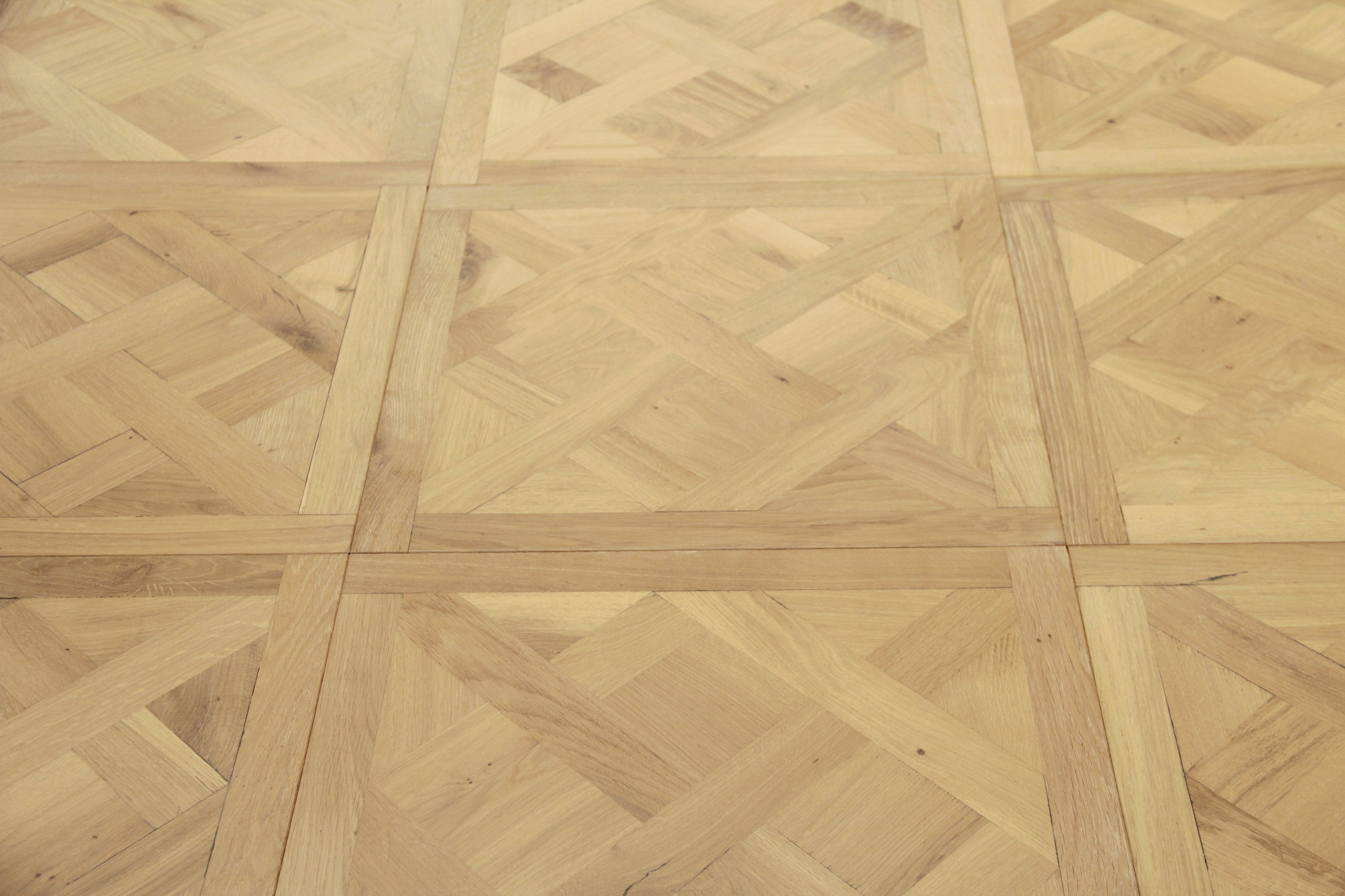 Oak Brushed Light Grey Oiled Parquet Versailles Panel Engineered Flooring BPE2002