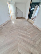 Smoked Grey European Oak Chevron Engineered Flooring 600x90x18/4mm BSR1805