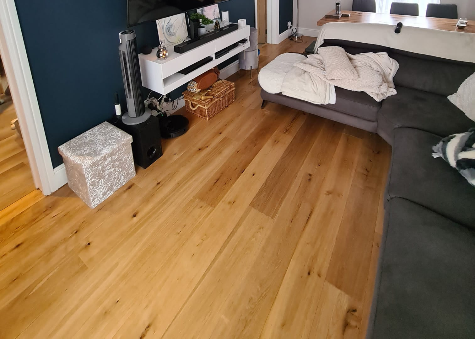 Natural Lacquered European Oak Engineered Flooring Click System BEO1510C