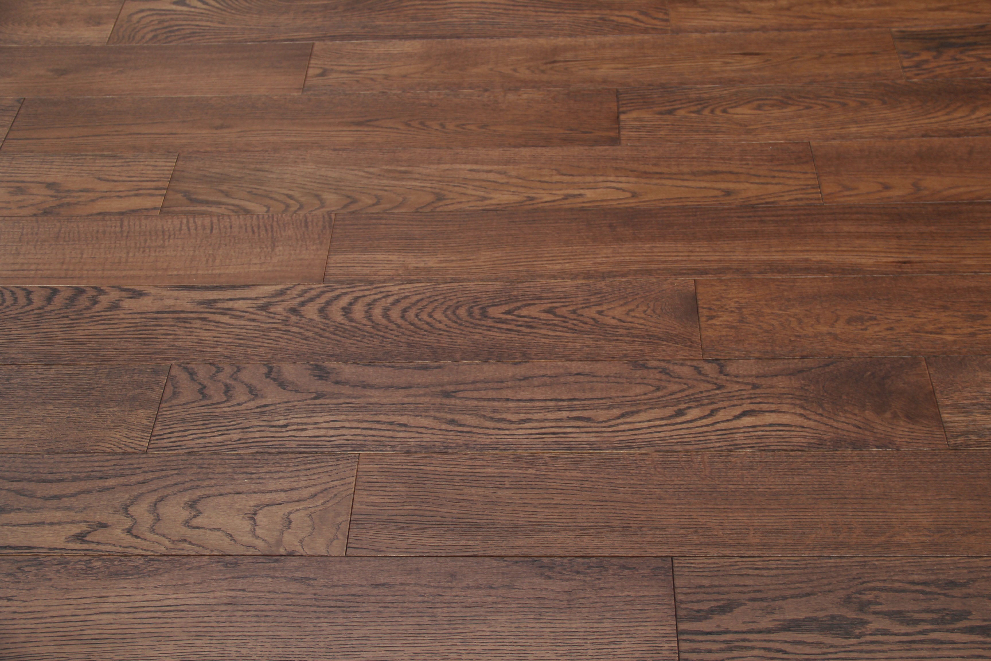 Dark Mahogany Stained Solid Oak Wood Flooring BMO1808
