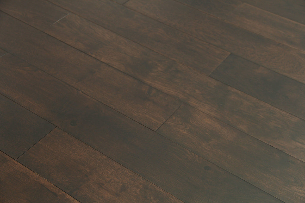 Coffee Stained Solid Oak Wood Flooring BMO1803