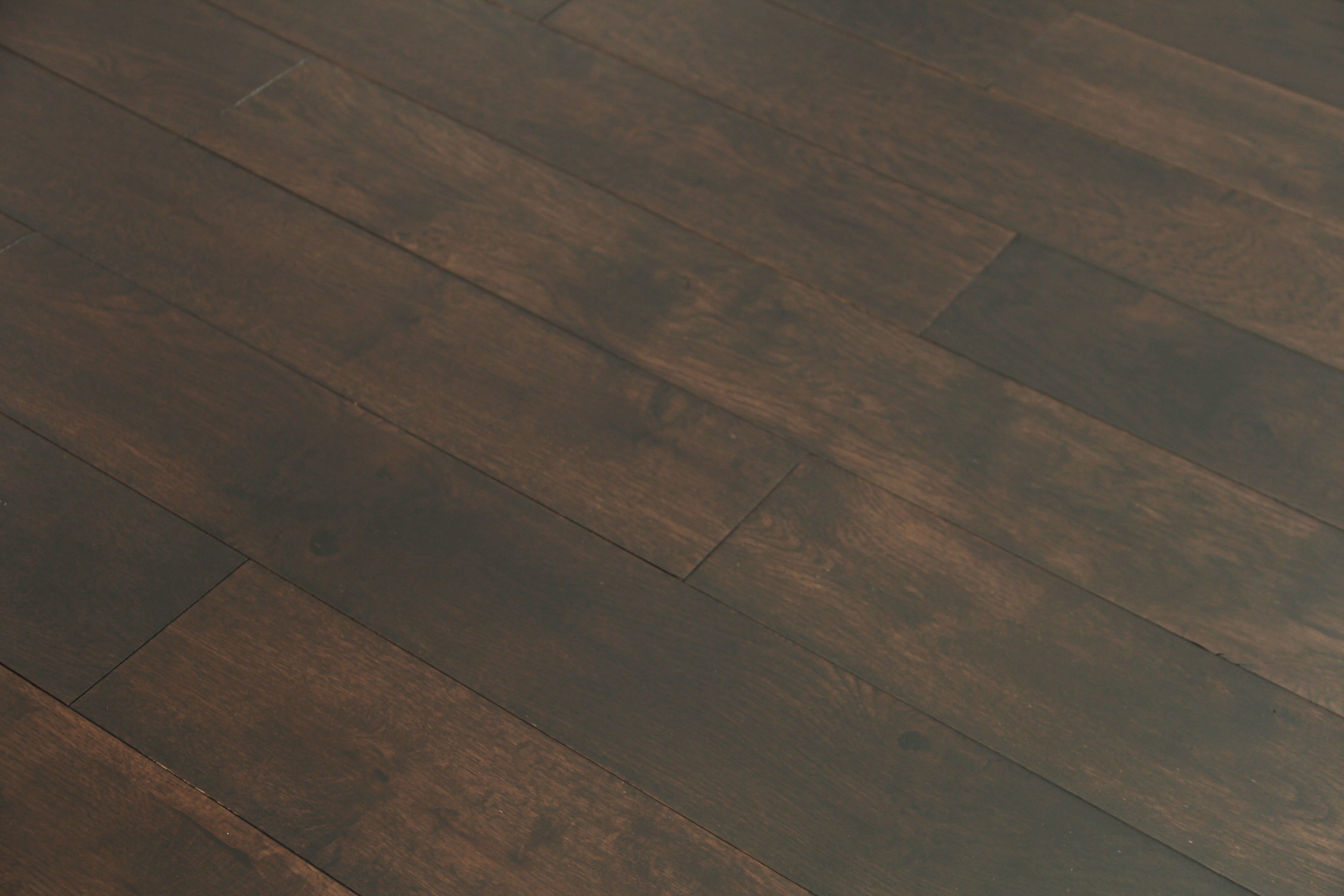 Coffee Stained Solid Oak Wood Flooring BMO1803