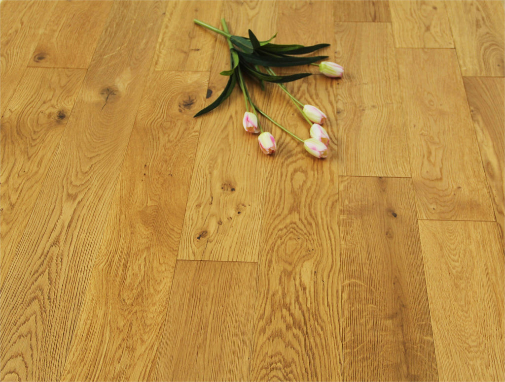 Smoked Natural Solid Oak Wood Flooring BMO1804