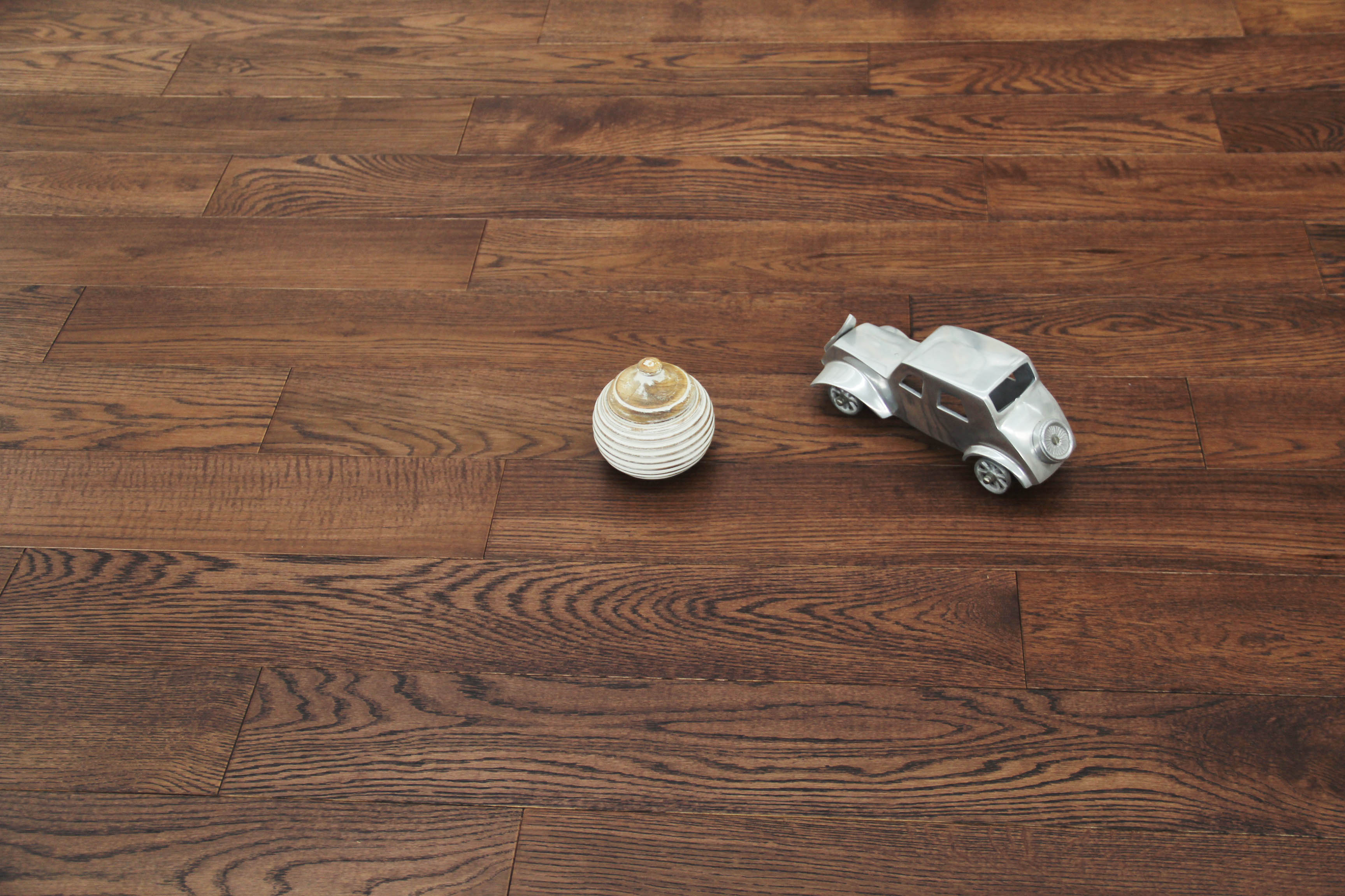 Dark Mahogany Stained Solid Oak Wood Flooring BMO1808