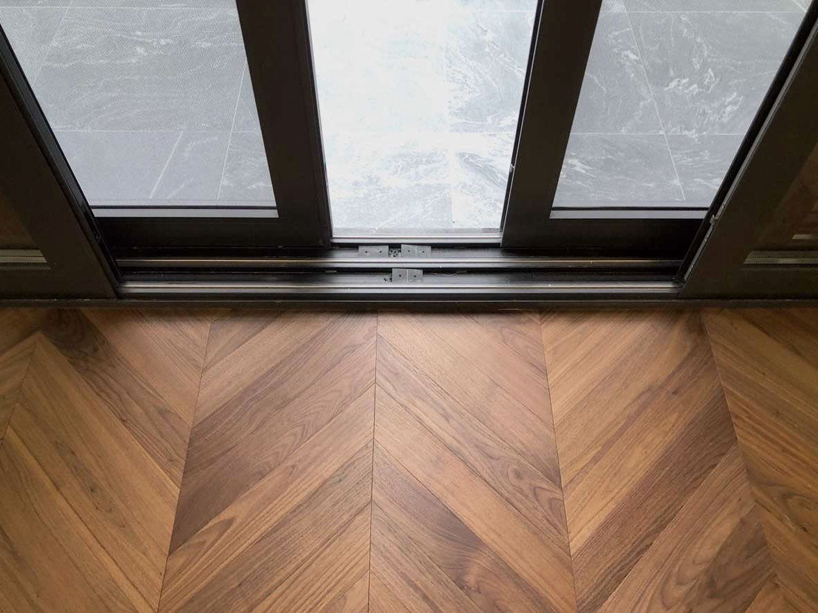 American Black Walnut Chevron Engineered Flooring 600x90x20/6mm BSR1809