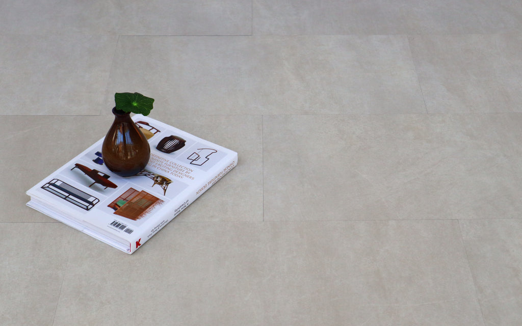 Marble Beige SPC Stone Tile Vinyl Click Flooring 600x308x5mm BVT2401