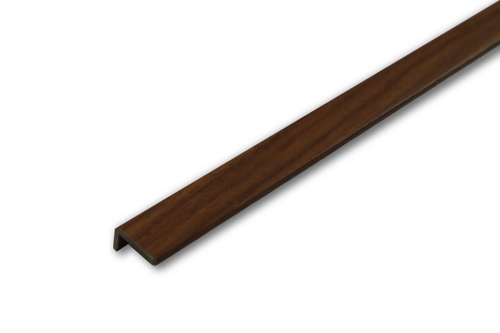 Walnut PVC End Profile 2.7m x 20mm x 10mm BAC013