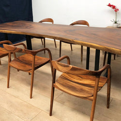 Solid South American Walnut Grand Slab Table 2980mm Length